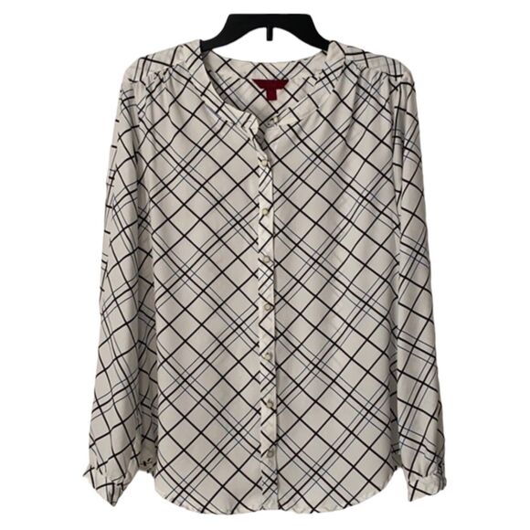 212 Collection Tops - 212 Collection Women Small Dress Shirt Bottoms Down Blouse Long Bottoms Casual